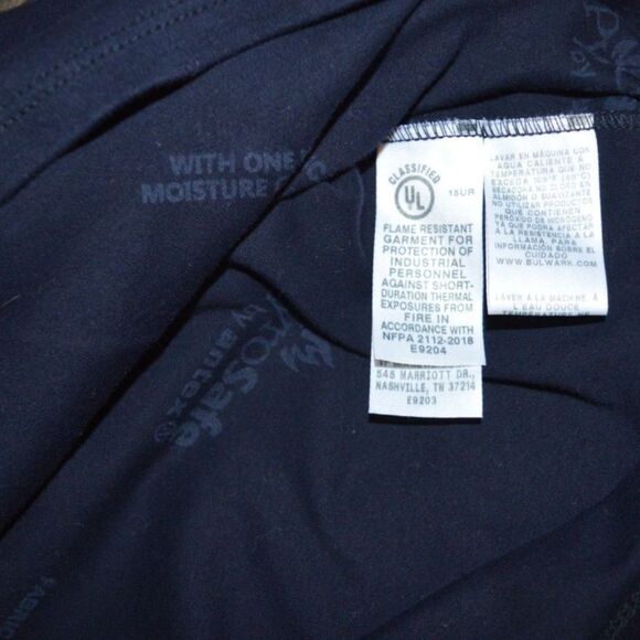 Bulwark FR 2XL NFPA 2112-2018 E9204 OSHA Safety Short Sleeve T-Shirt - Picture 11 of 11